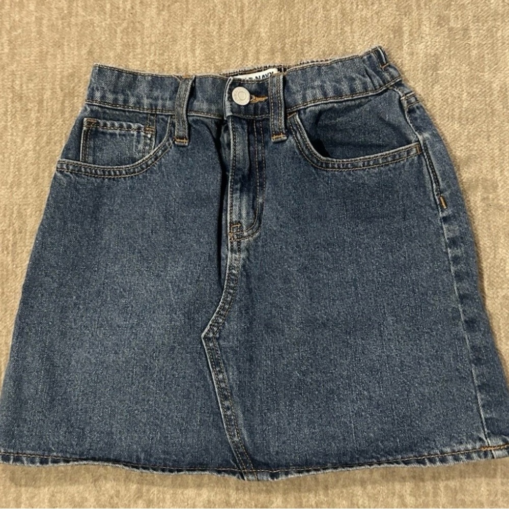Old Navy Girls Denim High Waisted Skirt Size L (10-12)